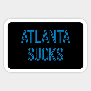 Atlanta Sucks - Black/Carolina Blue (Carolina) Sticker